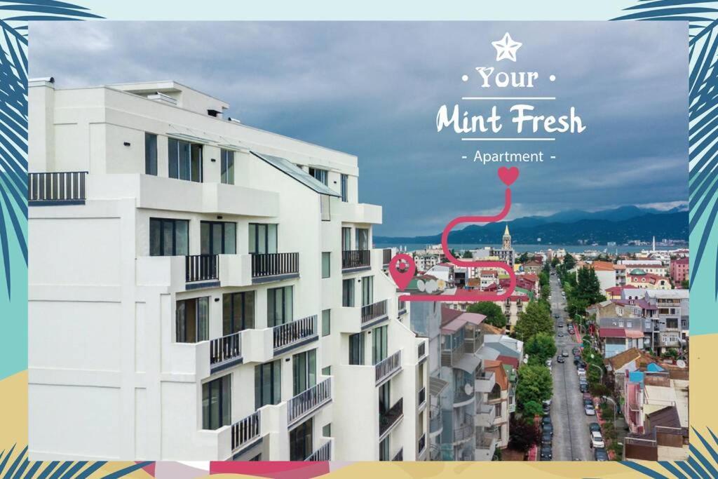 'Mint Fresh' Summer Studio In Batumi City Center 아파트 외부 사진